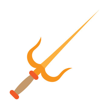 Sai Blades Vector Flat Icon Design
