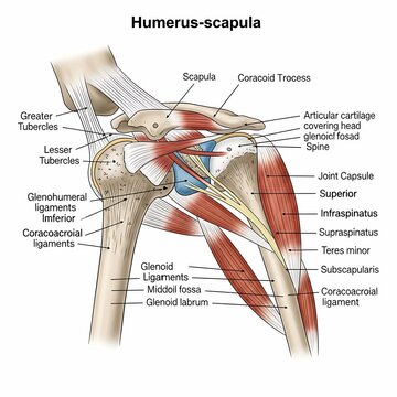Detailed Anatomical Diagram of the Human Shoulder Joint