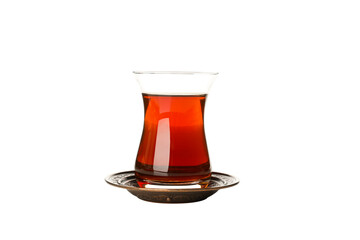 Sipping tea as a beloved drink for Ramadan celebrations, isolated, PNG