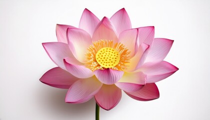 Obraz premium Elegant Pink Lotus Flower Blossom with Delicate Petals