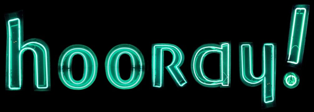 hooray! neon lights