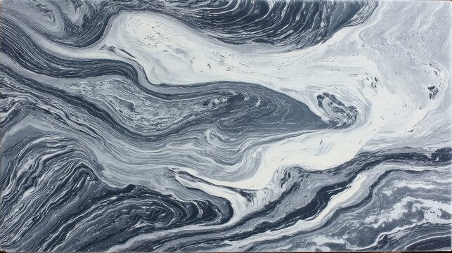 Abstract swirling gray and white fluid artwork for modern backgrounds or artistic design projects, ideal for calming visuals, creative presentations, or elegant website elements