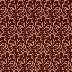 Seamless Ornamental Damask Pattern