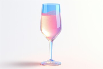Fototapeta premium Champagne glass champagne cocktail drink.