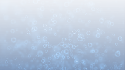 PNG Blue Bubble Overlay with Transparent Background