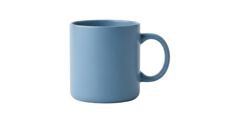 Isolated light blue mug, simple design, clean look, minimalist, ceramic coffee mug