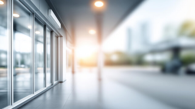 Department Motor Vehicles building exterior defocused facility view, faceless DMV location, government visualization detail, blurred building background, licensing concept, officia