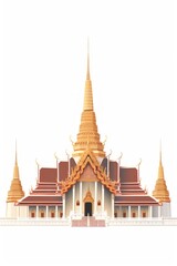 Wat Pho architecture building pagoda.
