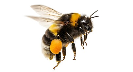 bee on white background
