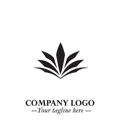 Elegant Black Crown Logo Symbol on a Clean White Background for Premium Branding Design