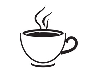 Cup icon image white background.