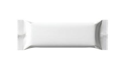Blank White Wrapper - Isolated Food Packaging Mockup for Branding
