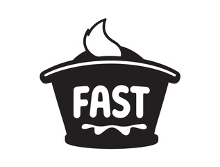 Fast food cup icon image.