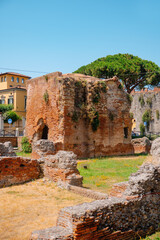 the ancient Bagni di Nerone ruins in Pisa, Italy