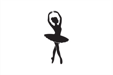 Graceful ballerina figure for artistic posters and cultural design © MD.sahadat