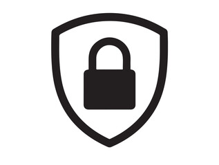 SecureGuard icon in silhouette white background.