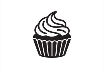 Dessert pastry icon for bakery marketing and food delivery apps