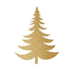 Fototapeta premium Pine tree icon christmas plant shape.