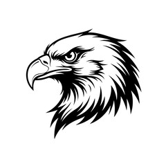 Eagle Head Vector Illustration – Fierce Bald Eagle Mascot Design