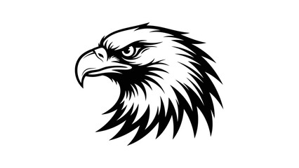 Eagle Head Vector Illustration – Fierce Bald Eagle Mascot Design