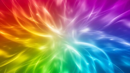 Obraz premium Vibrant Spectrum - Abstract Light Burst of Rainbow Colors.