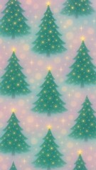 Festive trees illuminate joy mobile wallpaper