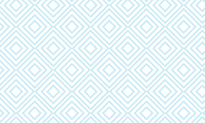 Abstract Seamless Geometric Diamonds Patterns. Blue and White Textures. Vector Art