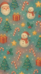 Festive holiday-themed mobile wallpaper