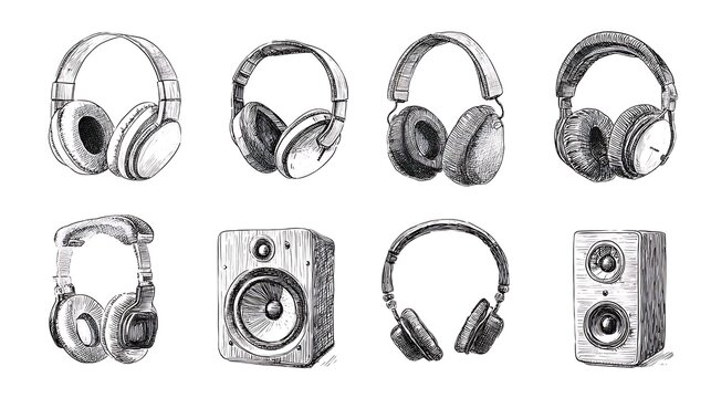 Pixelated Audio Devices Grid Pattern