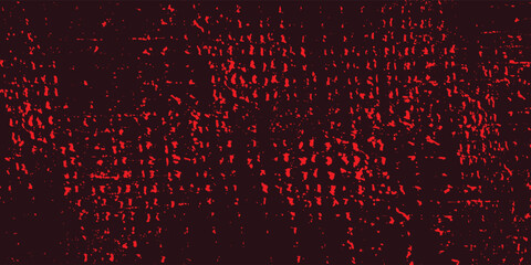 Grunge halftone gradient background. Faded grit noise texture. black and red sand wallpaper. Anime or manga style comic overlay. Vector graphic design textured template