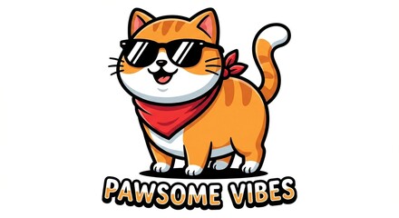 Cute cat mininalist design for t-shirt. AI generade