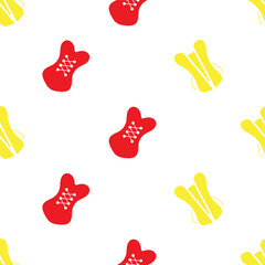corset seamless pattern isolated on transparent background.