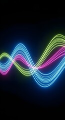 Abstract glowing line