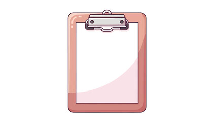 Illustration of a clipboard with a blank sheet of paper.