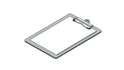 Illustration of a clipboard with a blank sheet of paper.
