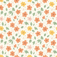 seamless pattern with flowers