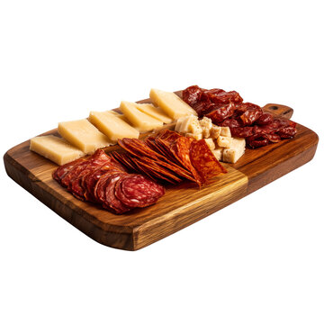 Picada on large wooden board