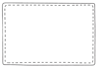 Fototapeta premium Dash Line Border