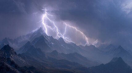 Stormy mountains