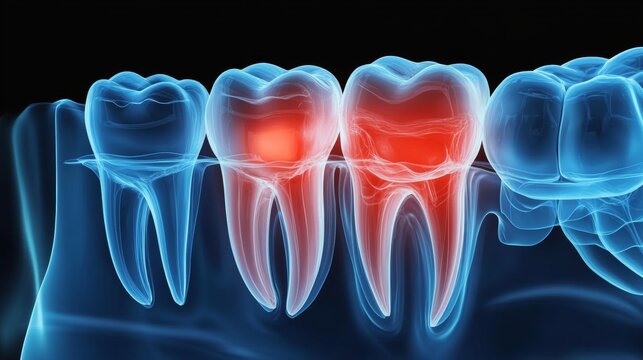 Radiographic Examination of Impacted Tooth Pathology and Associated Dental Discomfort Symptoms
