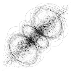 Abstract representation of data stream in quantum entanglement  