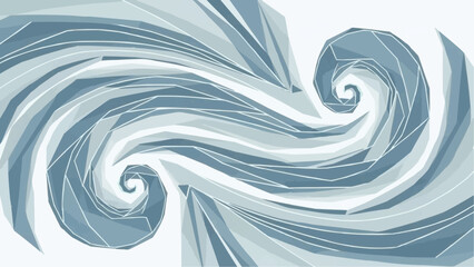 Elegant vector illustration of abstract blue swirls, a dynamic background concept for a winter or Christmas holiday design