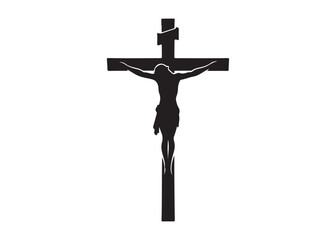 jesus cross logo silhouette vector, crucified Jesus Christ silhouette vector illustration, Jesus on Cross logo silhouette, jesus christ crucifixion of Jesus christian religious god logo silhouettes