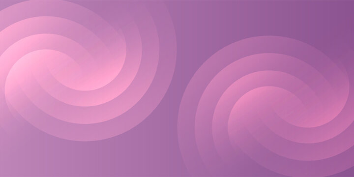 Minimalist banner background, pastel purple gradations. Circle effect style geometric, abstract background art simple
