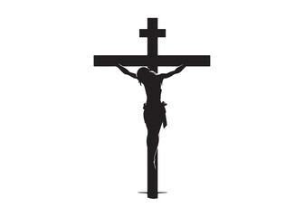 jesus cross logo silhouette vector, crucified Jesus Christ silhouette vector illustration, Jesus on Cross logo silhouette, jesus christ crucifixion of Jesus christian religious god logo silhouettes