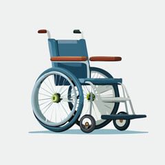 Fototapeta premium Empty wheelchair for disabled people on a white background.