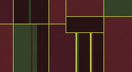 Abstract Geometric Pattern with Gold Lines and Rich Earth Tones.