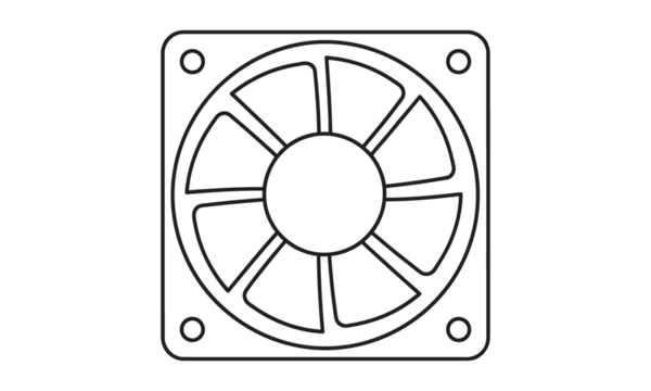 fan isolated on white