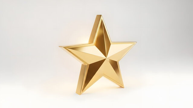 gold star on white background