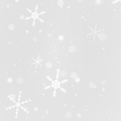Frozen snowflake winter ice frost cold frame border white transparent decoration pattern.
